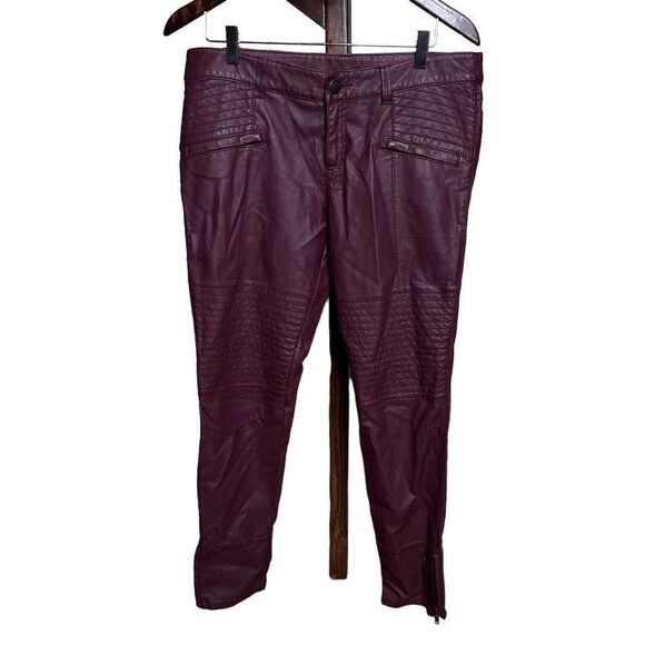 Free People Faux Leather Pants 8 - Picture 1 of 10